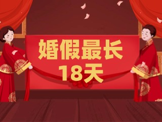 好消息！最長18天！山東延長婚假